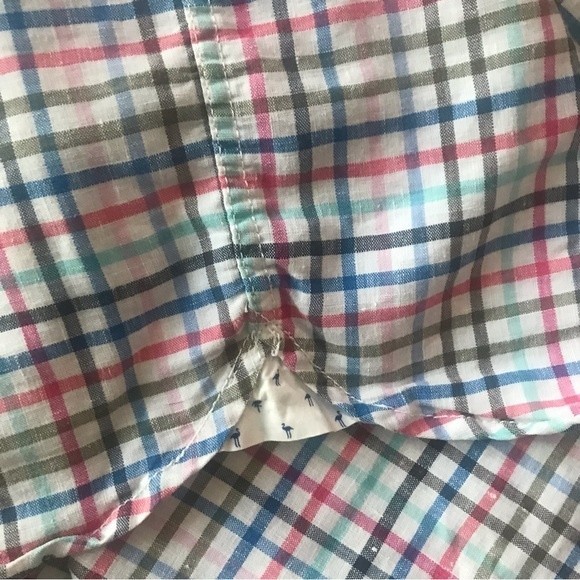 TOMMY BAHAMA Men’s Shirt Multicolored Plaid Long Sleeves Button Up Size M - Picture 6 of 7